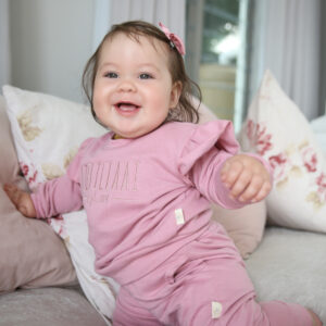 Frill Tracksuit in Dusty Rose