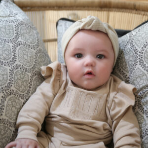 Frill Tracksuit in Soft Latte