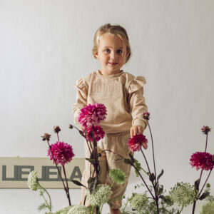 Signature Frill Tracksuit in Soft Latte