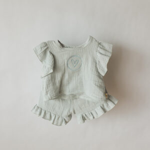 Summery Frill Set in Duckegg