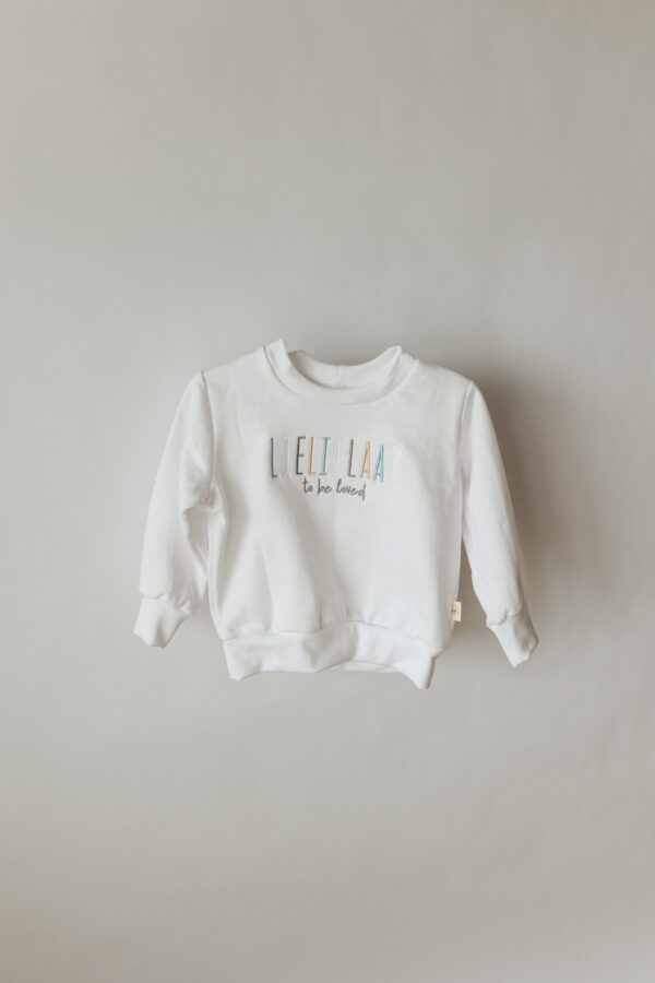 Signature sweater in Icy White