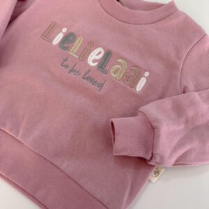 Lielielaai Signature Sweater - Dusty Rose, 5-6 years